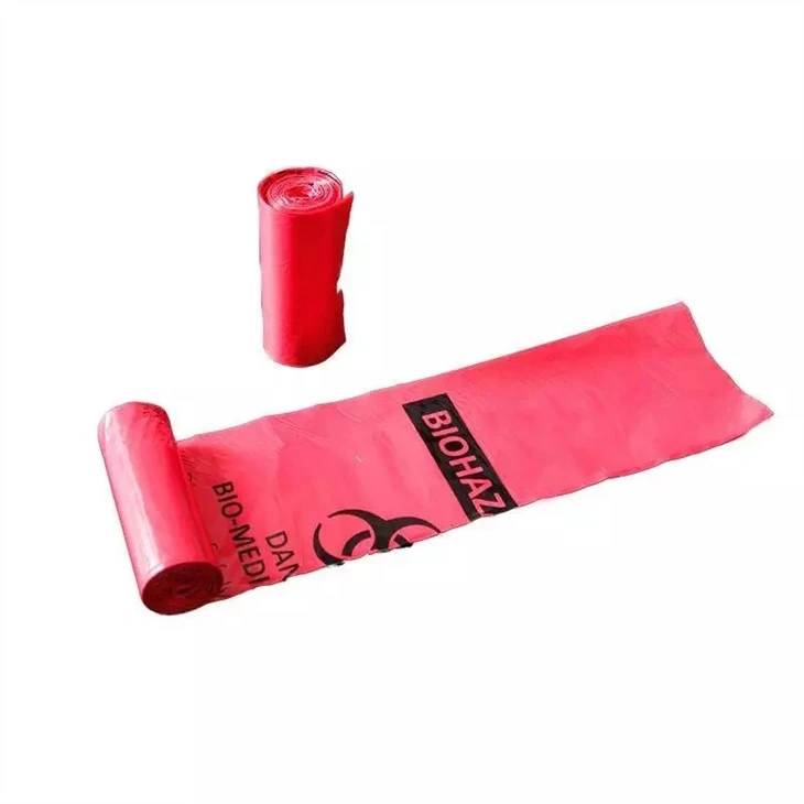 Biohazard waste bag